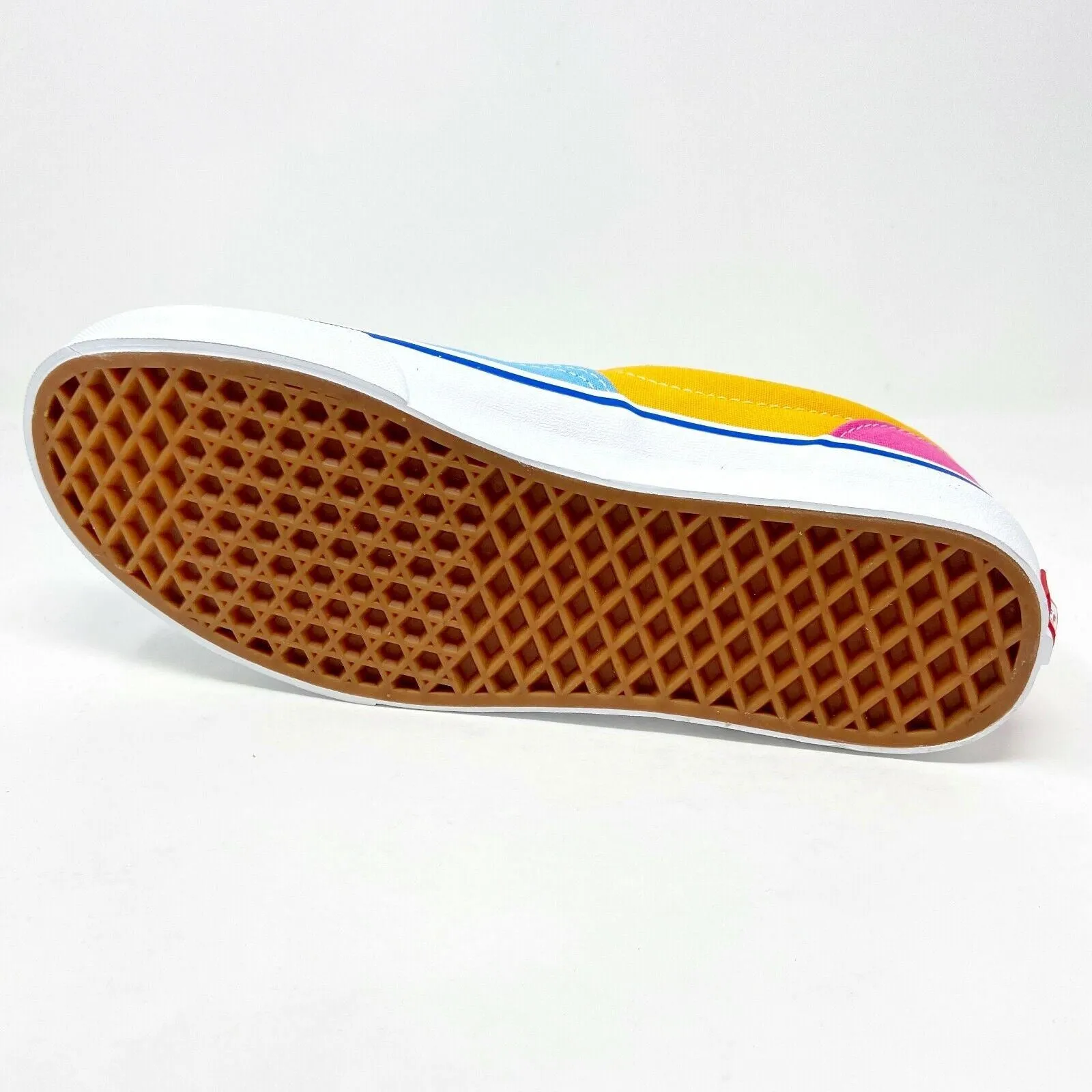 Vans Era (Canvas) Multicolor Bright Orange Blue Womens Casual Shoes Sneakers