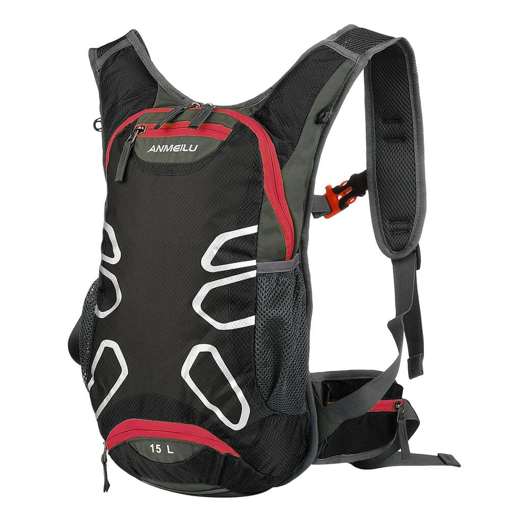 Vbiger 15L Hydration Backpack Splash-proof Cycling Backpack Lightweight Outdoor Daypack
