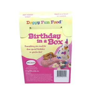 Wagalot Doggy Fun Food Birthday In a Box Dog Treats Pink