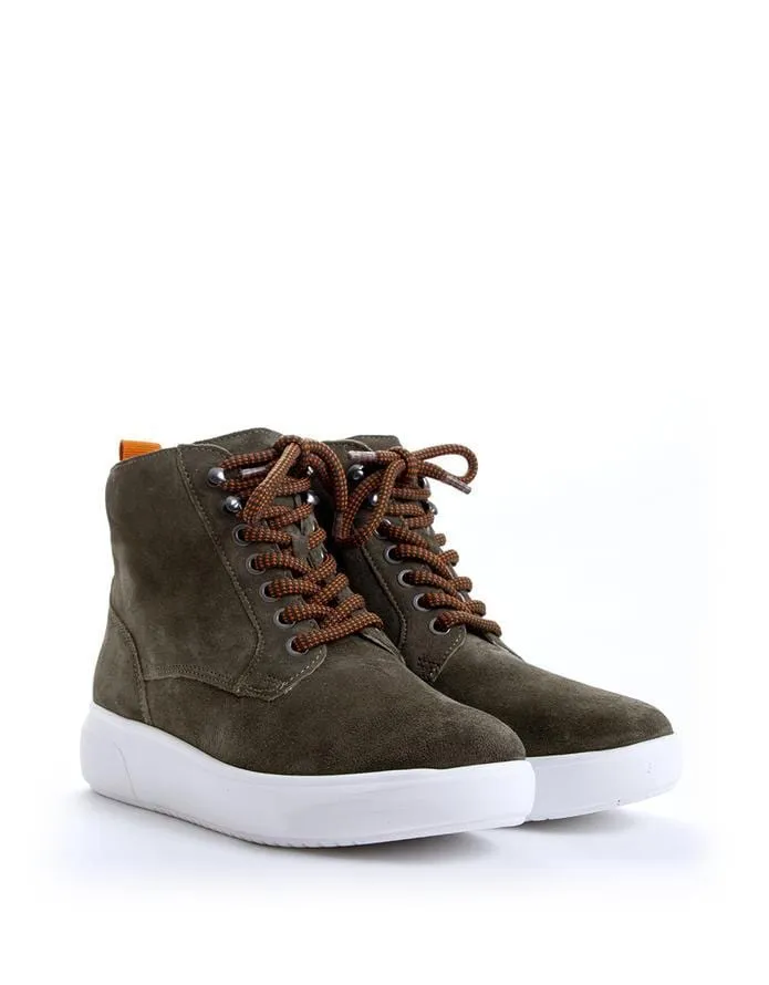 Waldlaufer Women's Low Ankle Boot- Khaki Suede