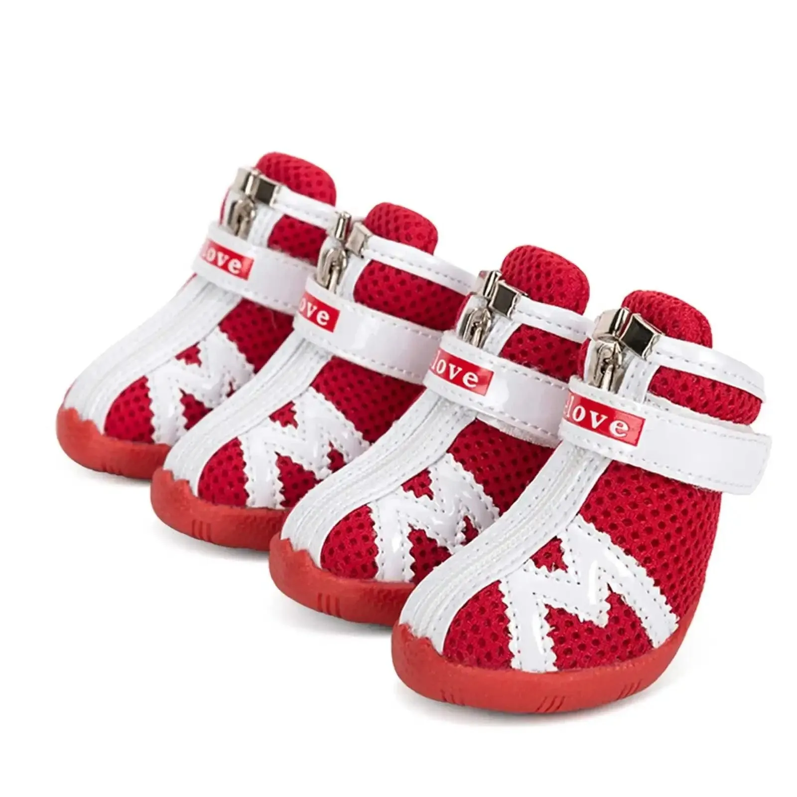 Waterproof Mesh Dog Boots - Reflective & Anti-Slip for Small Dogs