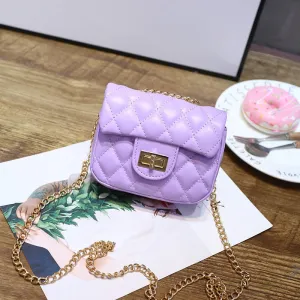 Wenkouban Children's Mini Handbags Cute Crossbody Bags for Kids Small Coin Wallet Pouch Baby Girls Rivet Party Clutch Purse Chain Bag