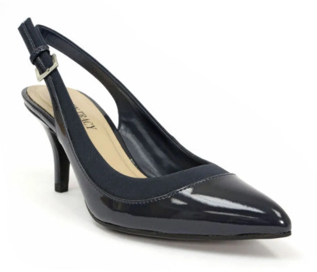 Womens Ellen Tracy -Barns-  Slingback Classic Pumps •Black•