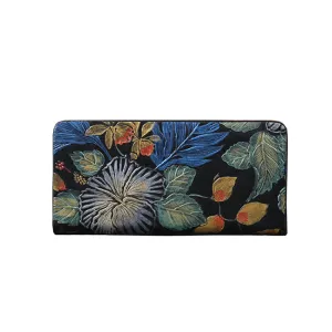 Womens Embossed Leather Zip Wallets Designer Clutch Bags Purses for Women