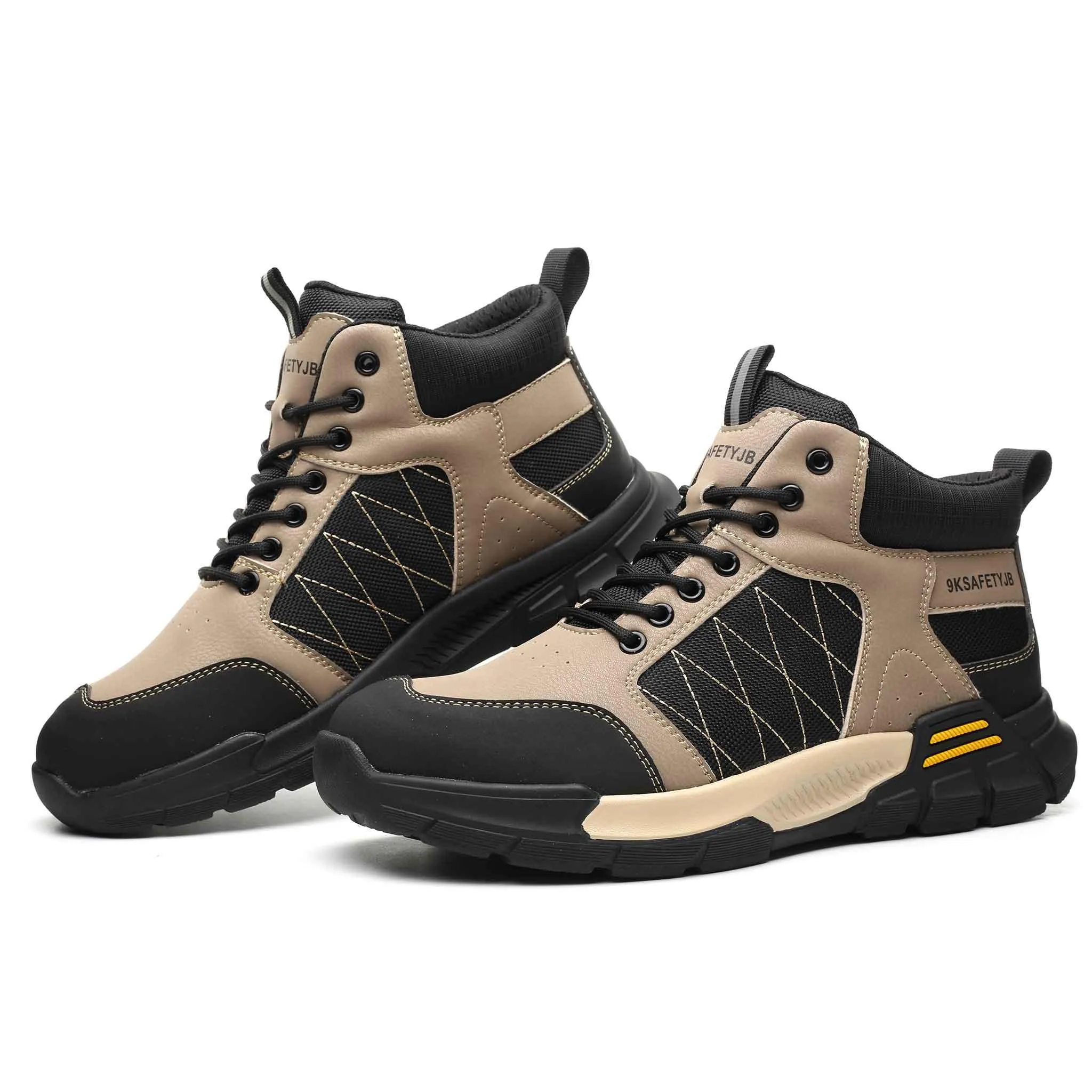 Women's Ultra-Light Steel Toe Boots - Slip Resistant | B277