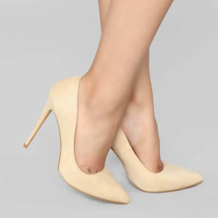Work Point Toe Ankle Leather Sexy Pumps
