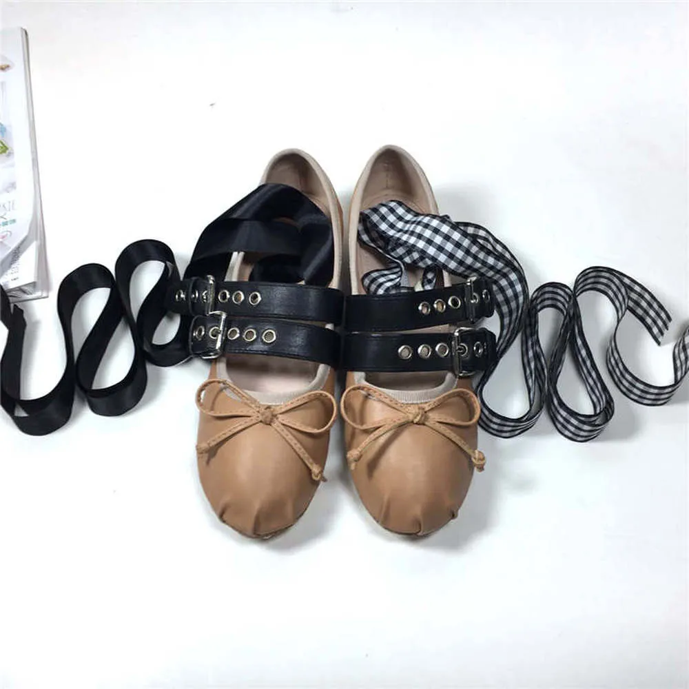 xiangtuibao Womens Pumps Flat Shoes Retro Comfort Satin Denim Buckle Ballet Dancing Flats Casual Riband Girls 10Colors New