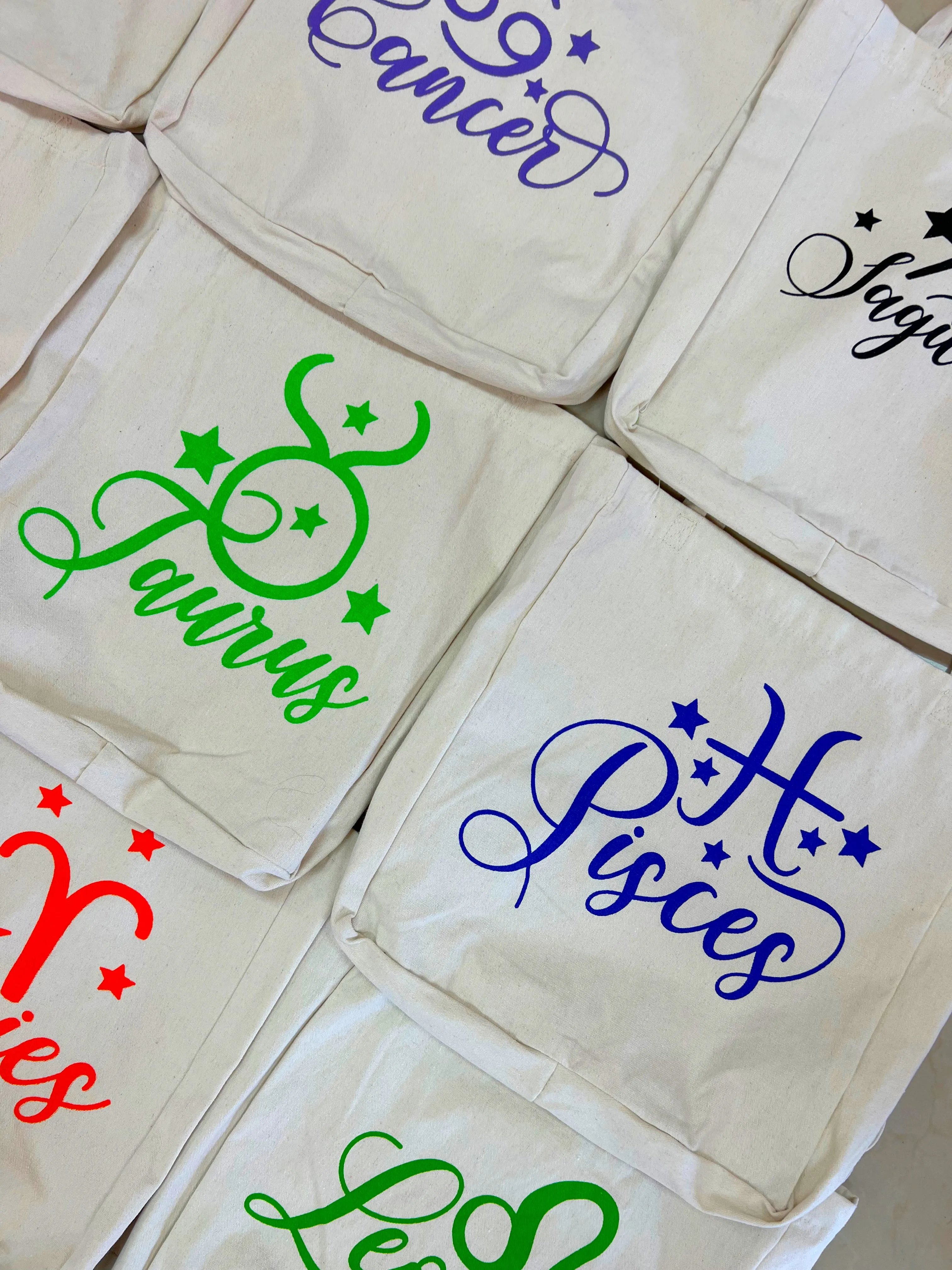Zodiac Sign Tote Bags